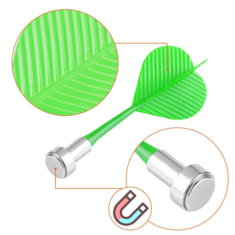 Yalis Magnetic Darts 12 Packs, Replacement Dart for Magnet Dartboard, Safety Plastic Darts for Target Game, Red Yellow Green and Blue - Image 3